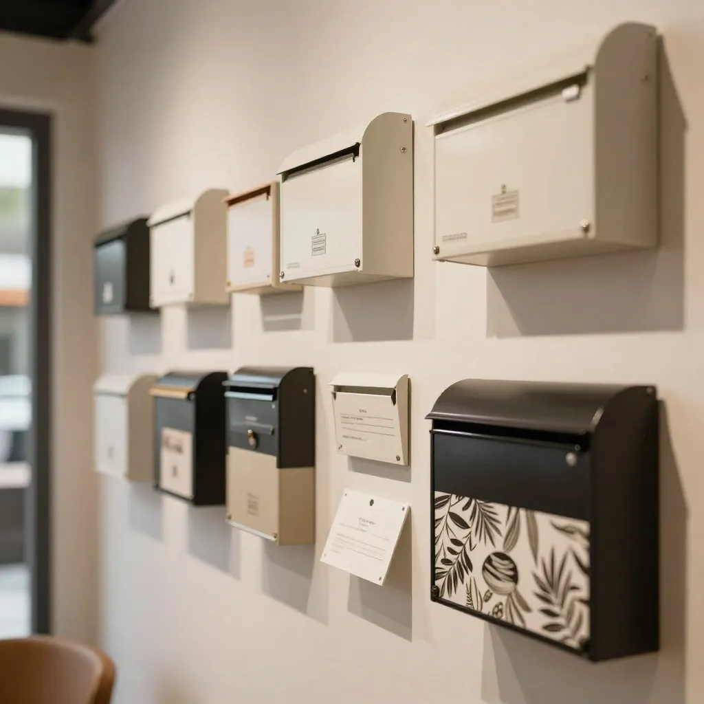 Decorative mailbox cover with vibrant floral patterns