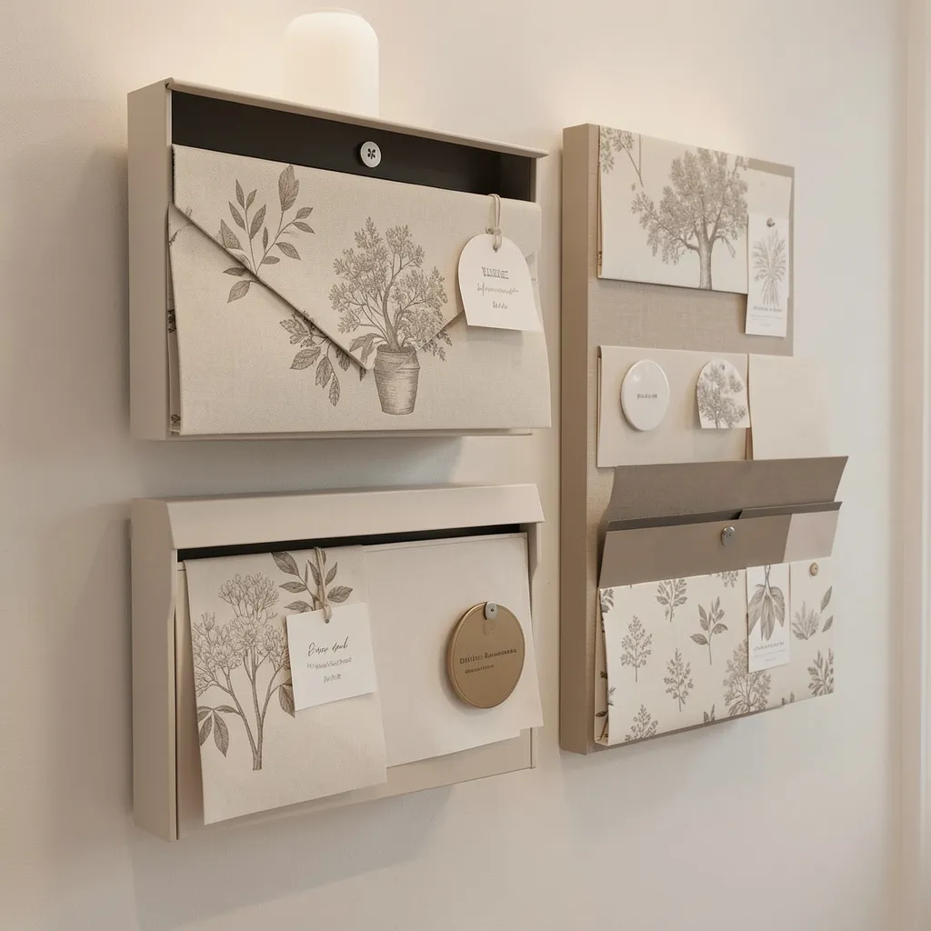 Spring seasonal mailbox cover with blooming flowers