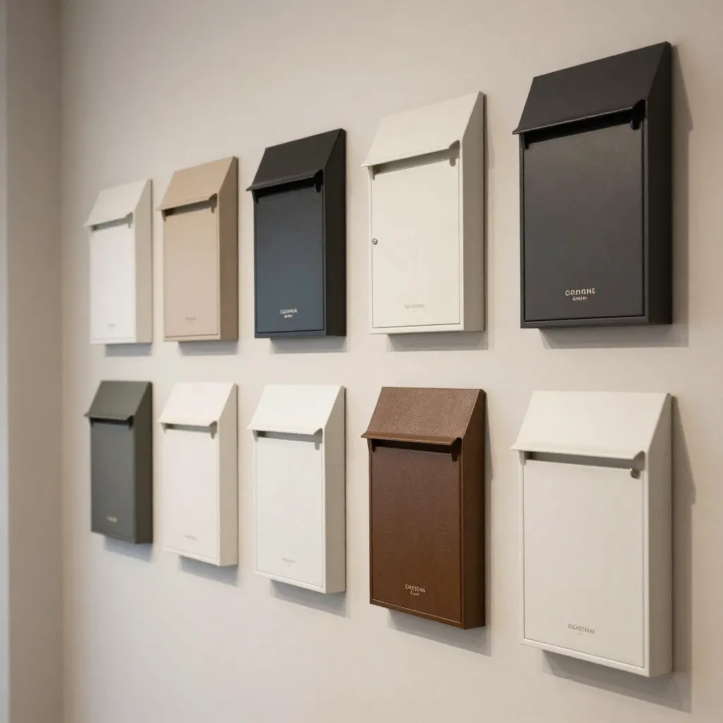 Delicate cherry blossom mailbox wrap in soft pink