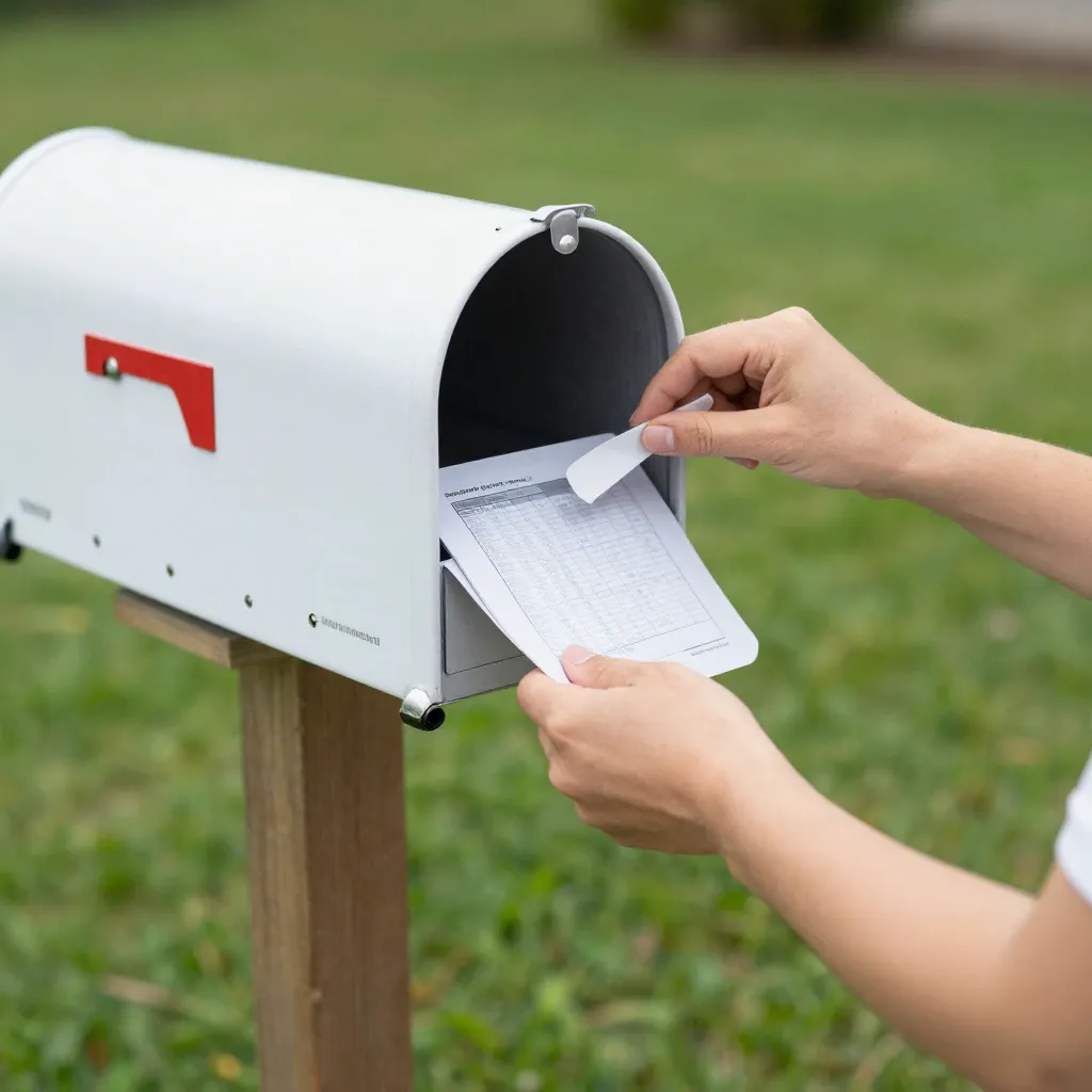 Victorian home with ornate mailbox cover