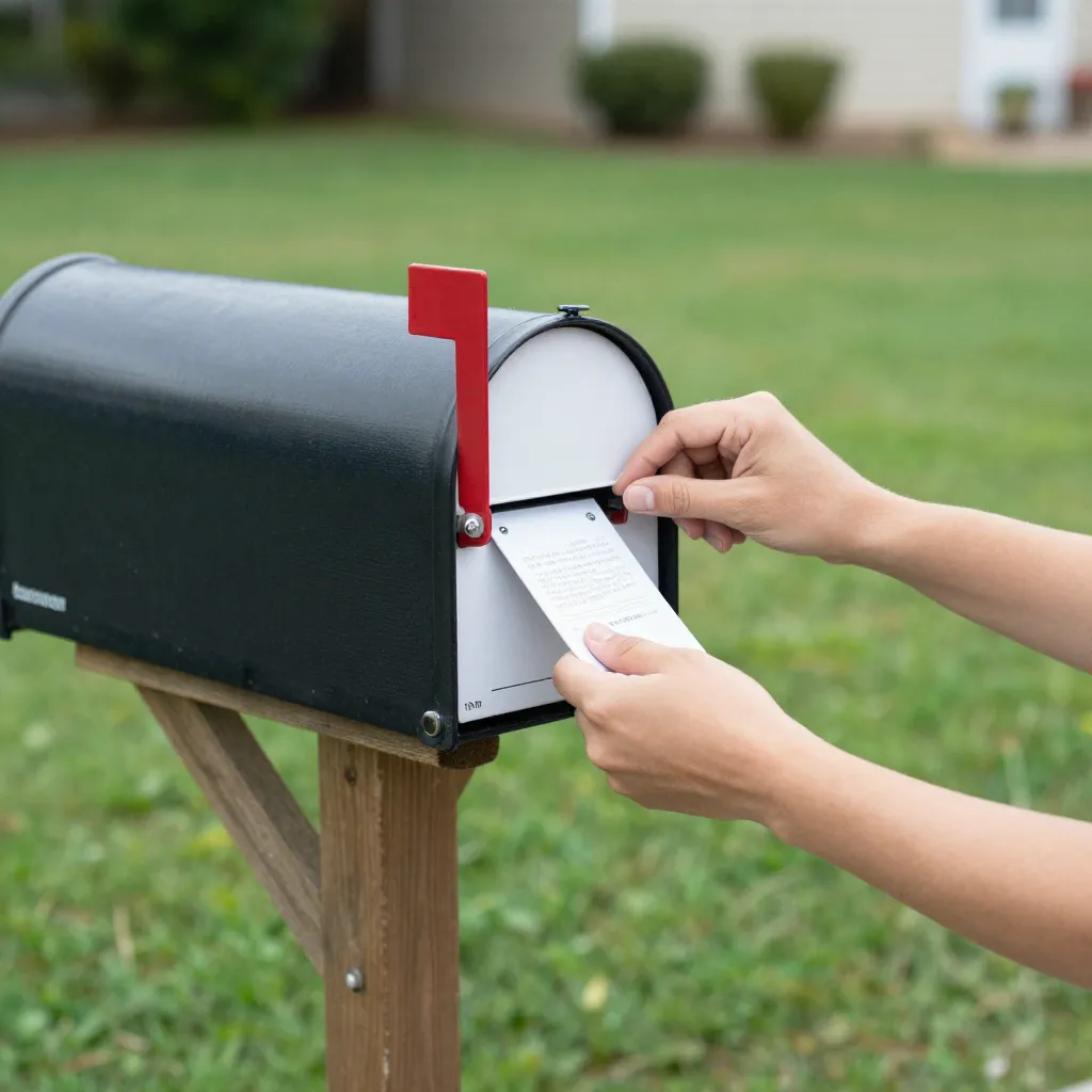 Craftsman home with detailed mailbox cover